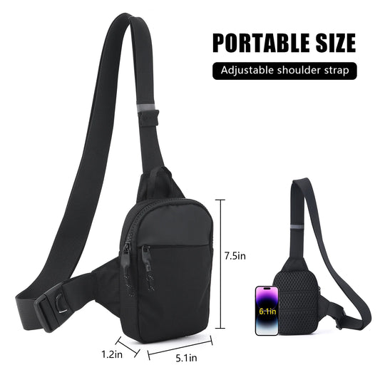 VaultCross Sling Bag - Stainless Steel Lock, Scratch-Resistant Fabric, All-Day Comfort Fit