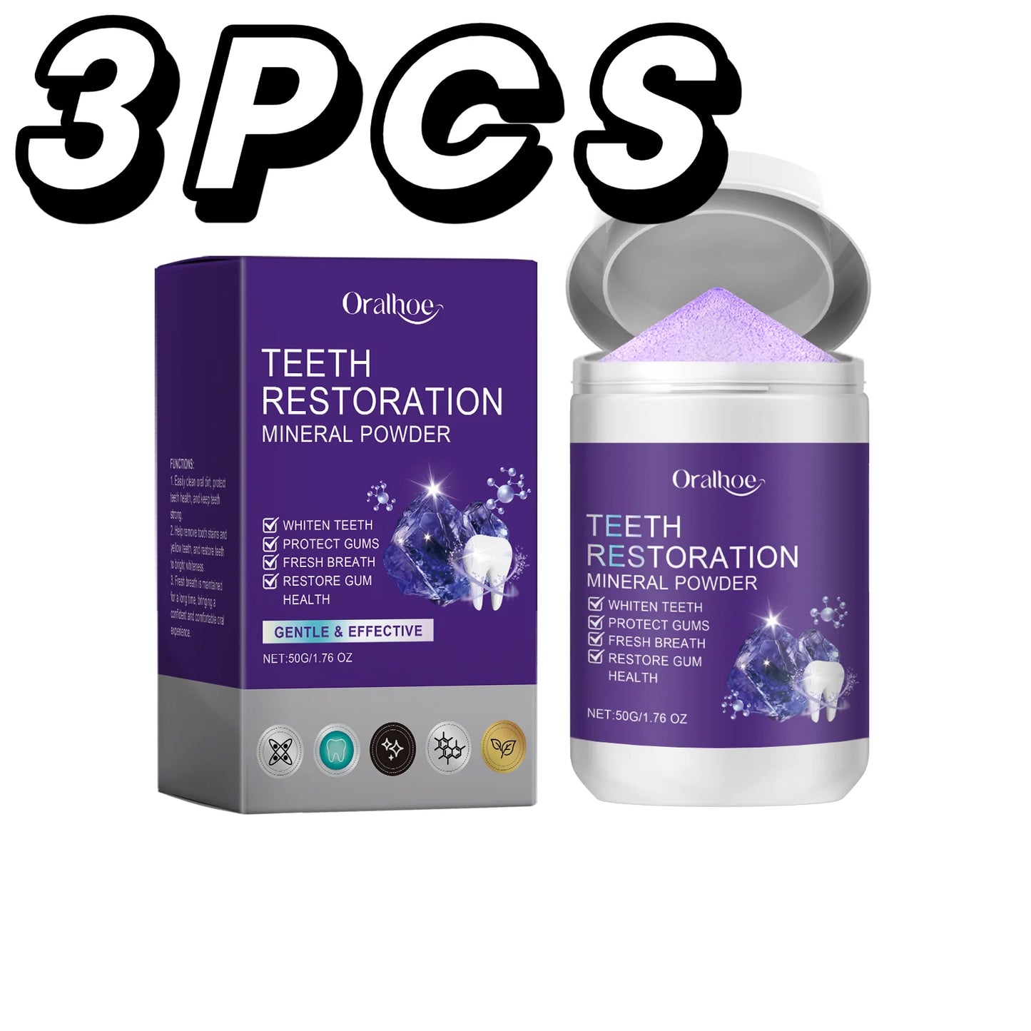 Bright Smile Mineral Powder - Clean Mouth + Better Smell