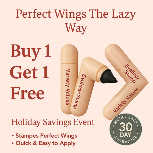 Lazy Dual-Head Eyeliner Stamp – Waterproof, Smudge-Proof, Perfect Wings in Seconds