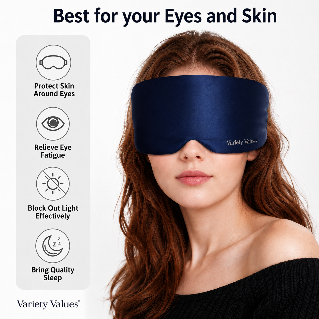 Dream Hug Sleep Mask - Blocks Light, Calms Stress & Helps You Sleep Deeper
