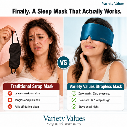 Dream Hug Sleep Mask - Blocks Light, Calms Stress & Helps You Sleep Deeper