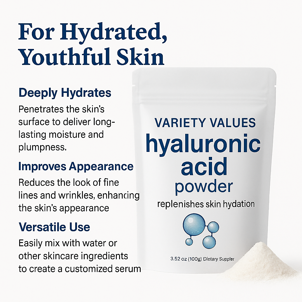 Hyaluronic Acid Powder For Anti-Aging And Hydration