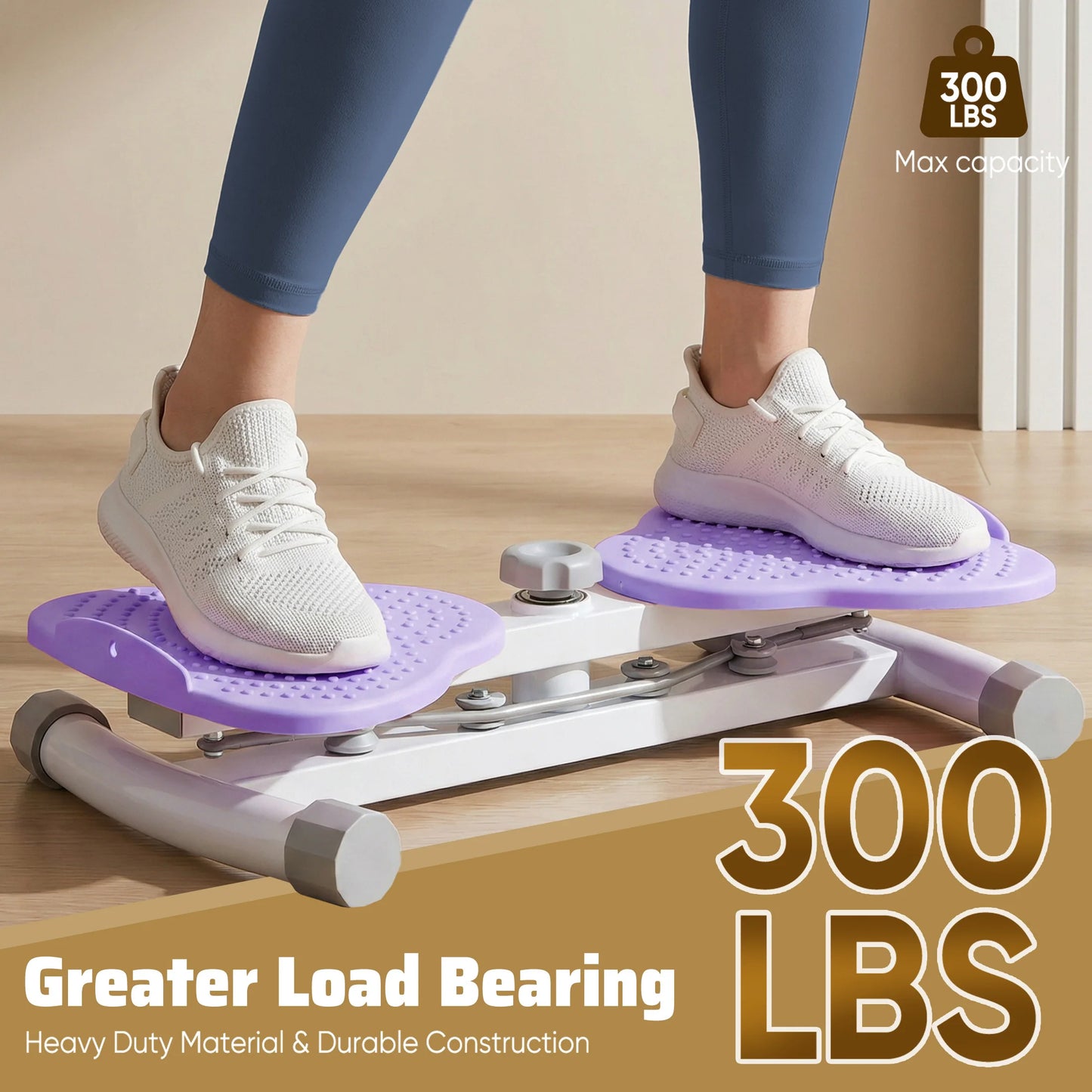 Waist Twister Machine Exercise, 300 lbs Weight Capacity for Waist and Abdominal, Weight Loss, Body Sculpting.Massage Base Plate