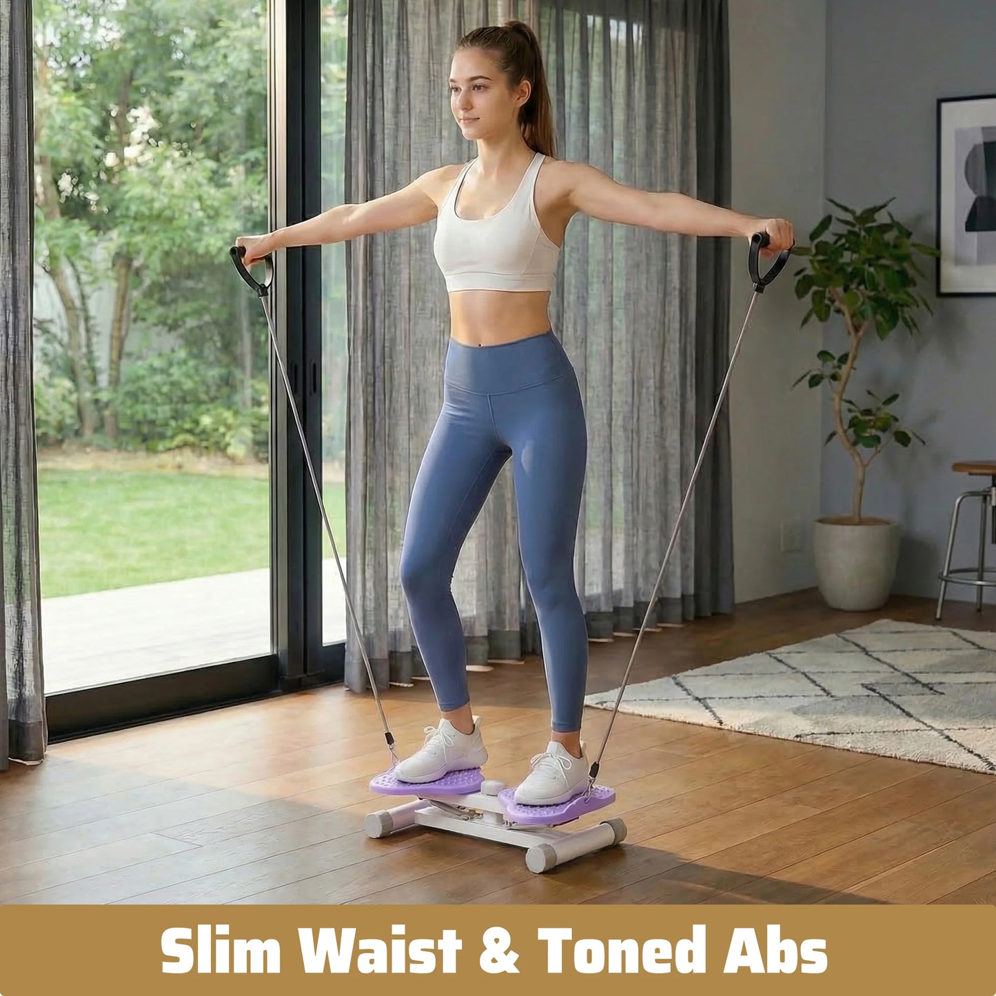 Waist Twister Machine Exercise, 300 lbs Weight Capacity for Waist and Abdominal, Weight Loss, Body Sculpting.Massage Base Plate