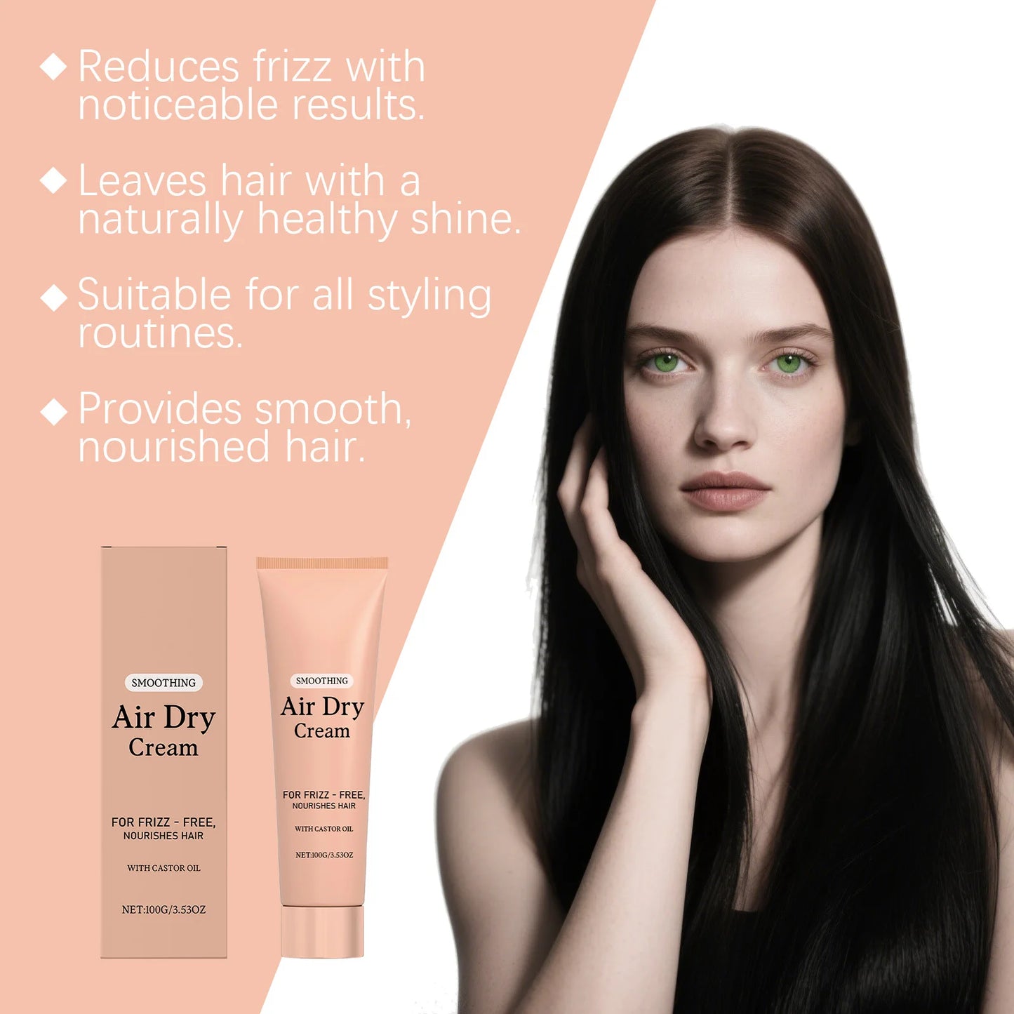 CoilCreme™ Air Dry Styling Cream — Keratin Repair & Frizz Control for Coily, Curly & Textured Hair