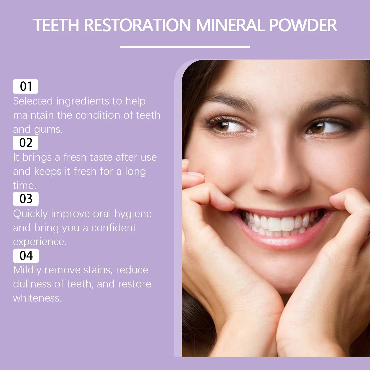 Bright Smile Mineral Powder - Clean Mouth + Better Smell