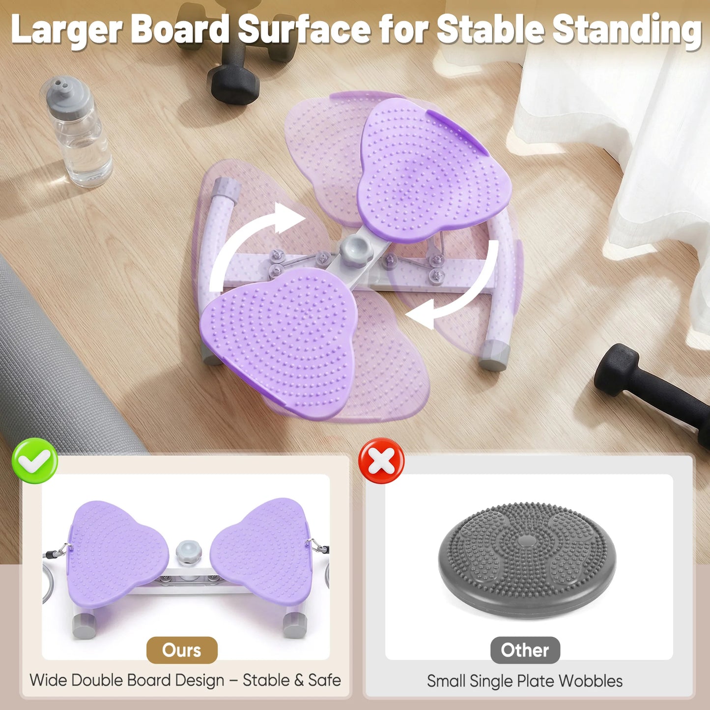 Waist Twister Machine Exercise, 300 lbs Weight Capacity for Waist and Abdominal, Weight Loss, Body Sculpting.Massage Base Plate